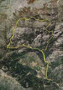 Ortofoto de la ruta